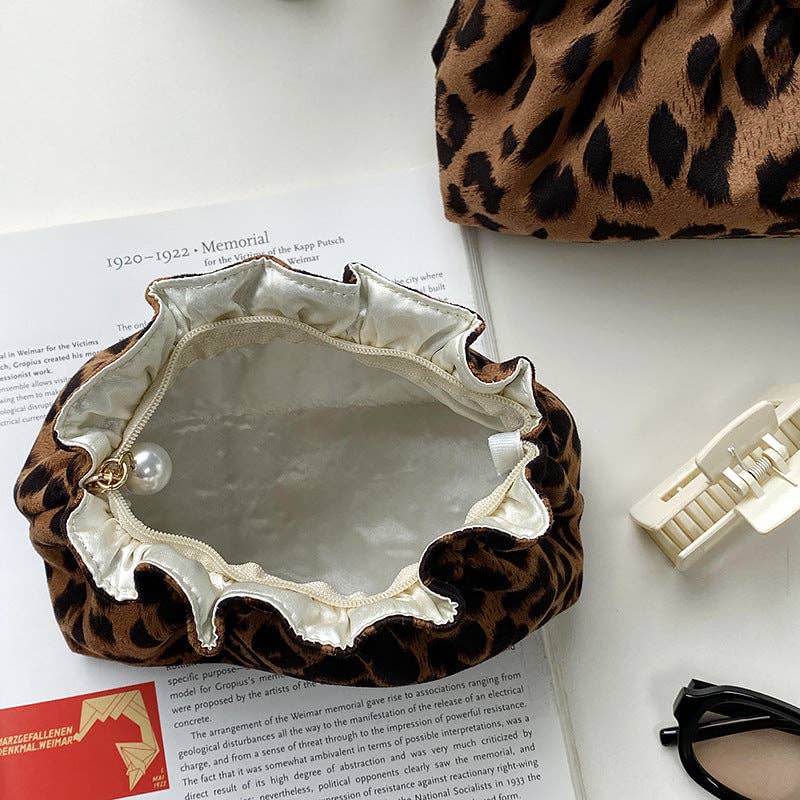 Leopard Print Cosmetic Bag