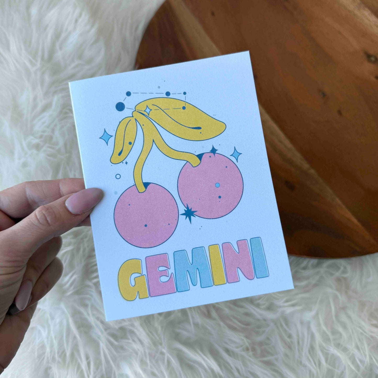 Gemini Zodiac Greeting Card