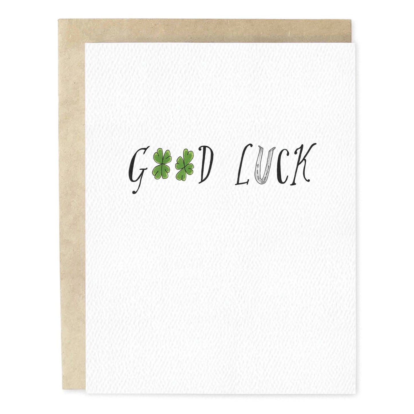 Good Luck Clovers Greeting Card