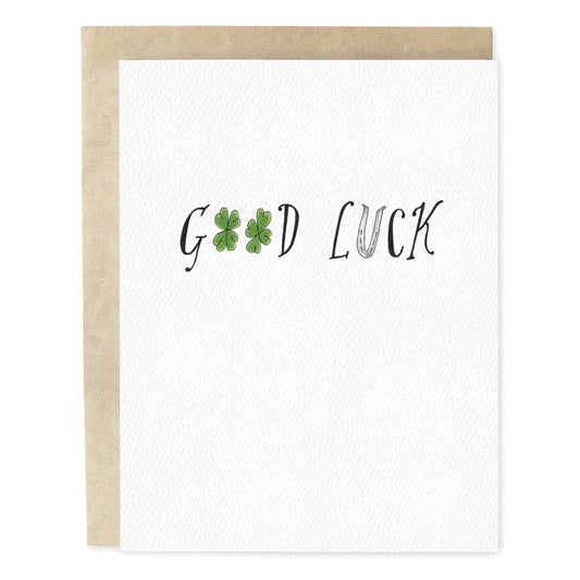Good Luck Clovers Greeting Card