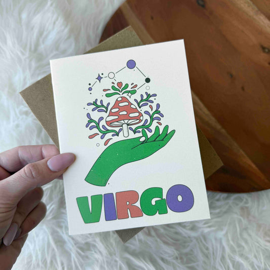 Virgo Zodiac Greeting Card