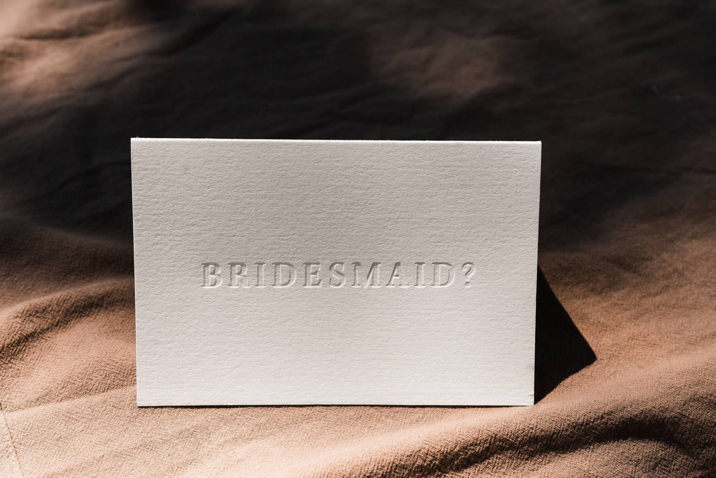 Bridesmaid? Letterpress Proposal Card