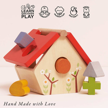 Woodland Bird House Shape Sorter