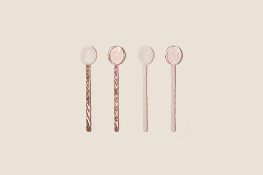 Glass Spoon Set x Pink Series