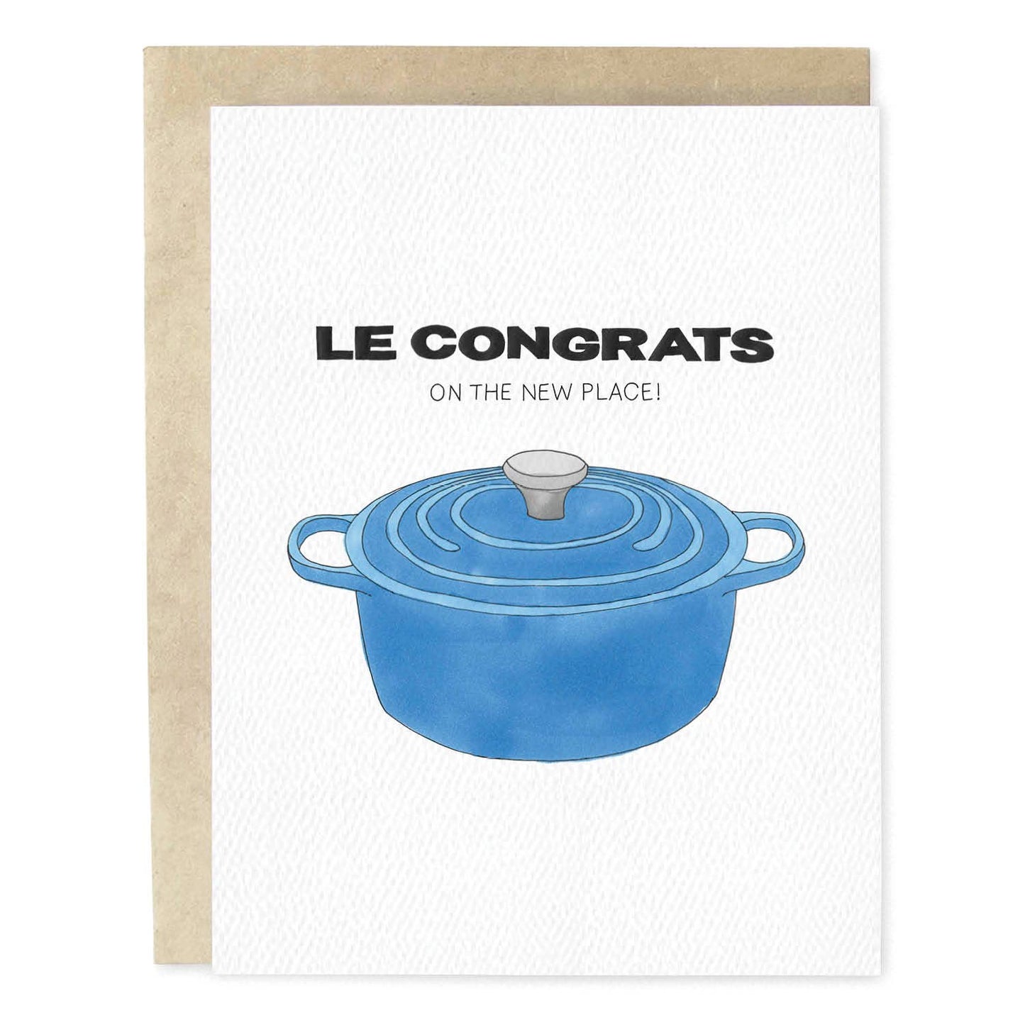 Le Congrats Illustrated Housewarming New Home Greeting Card