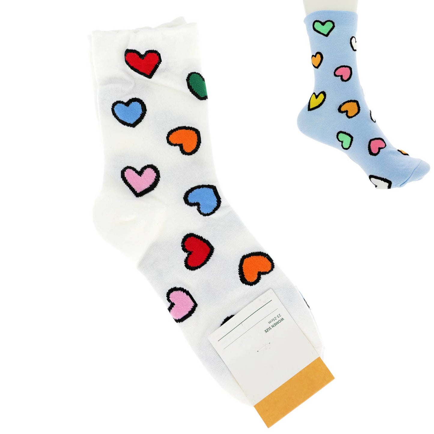 Multicolor Heart socks
