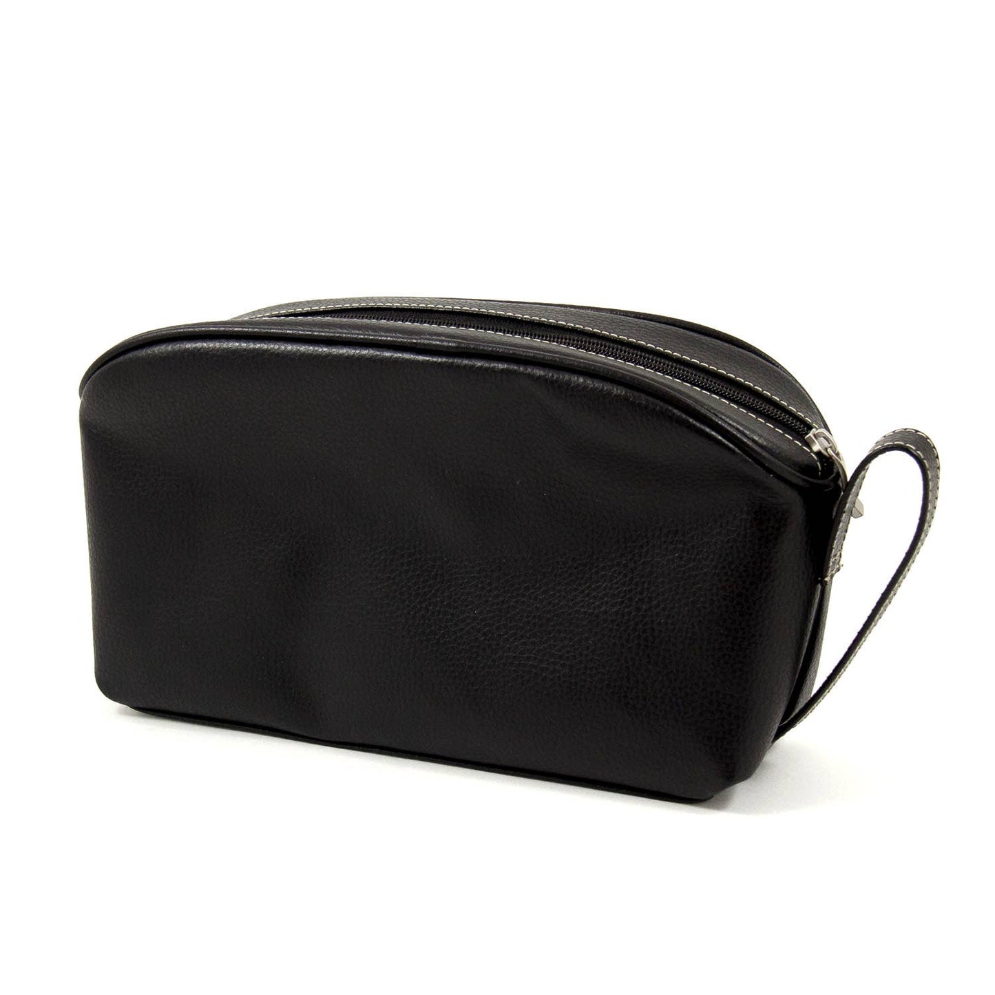 Black Leather Toiletry Bag