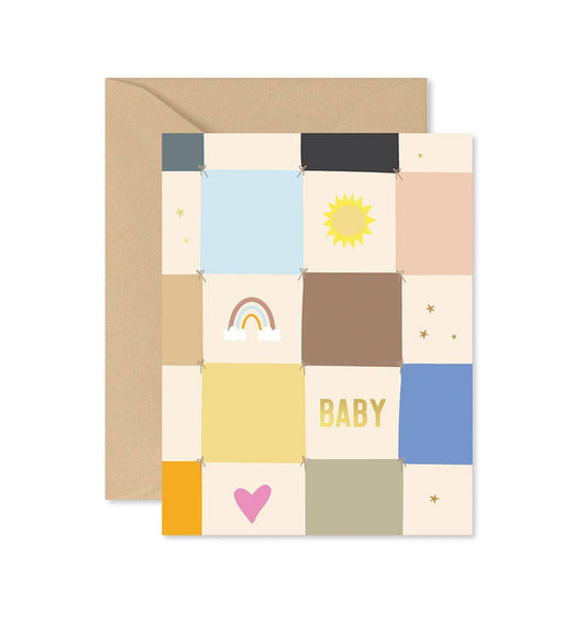 Baby checkerboard greeting card