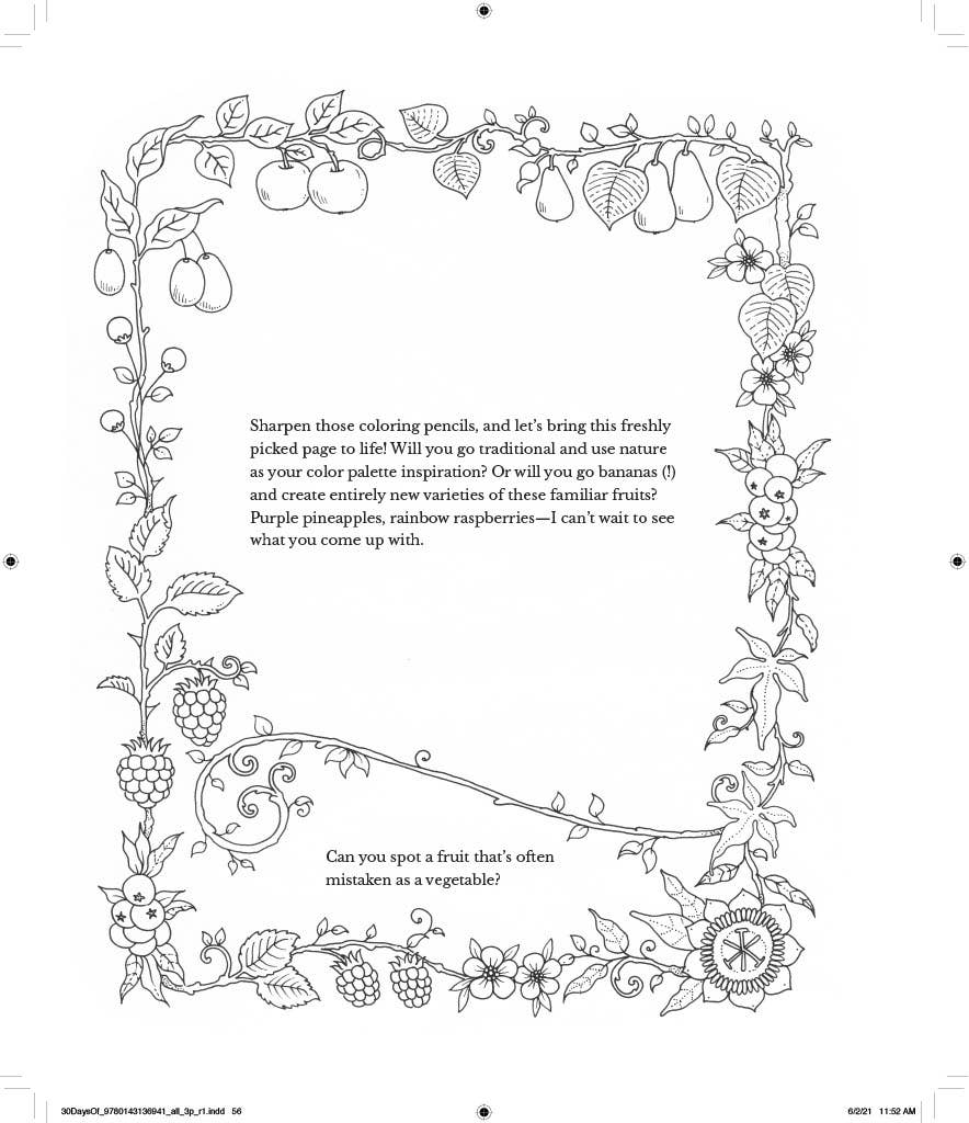 30 Days Of Creativity Coloring Book