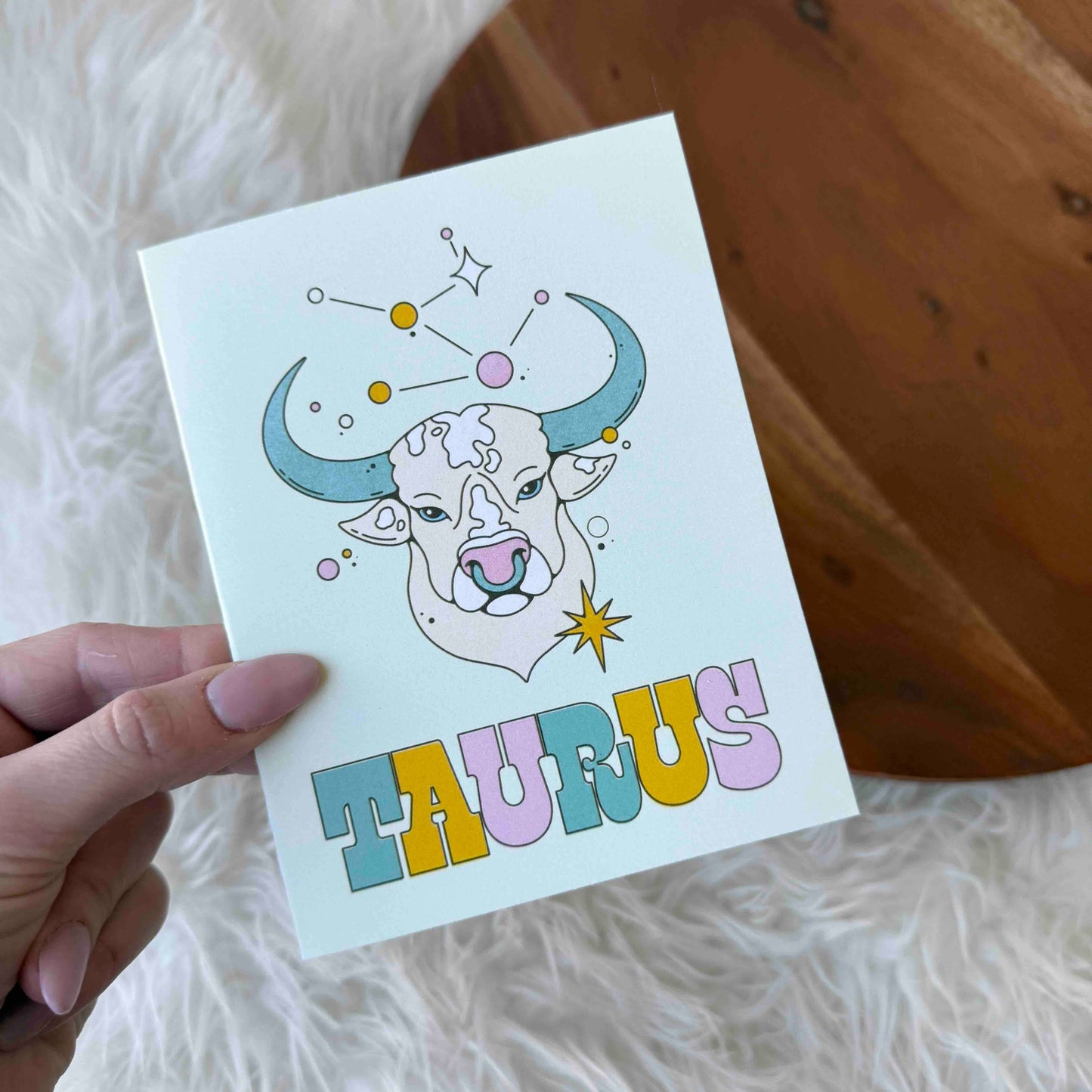 Taurus Zodiac Greeting Card