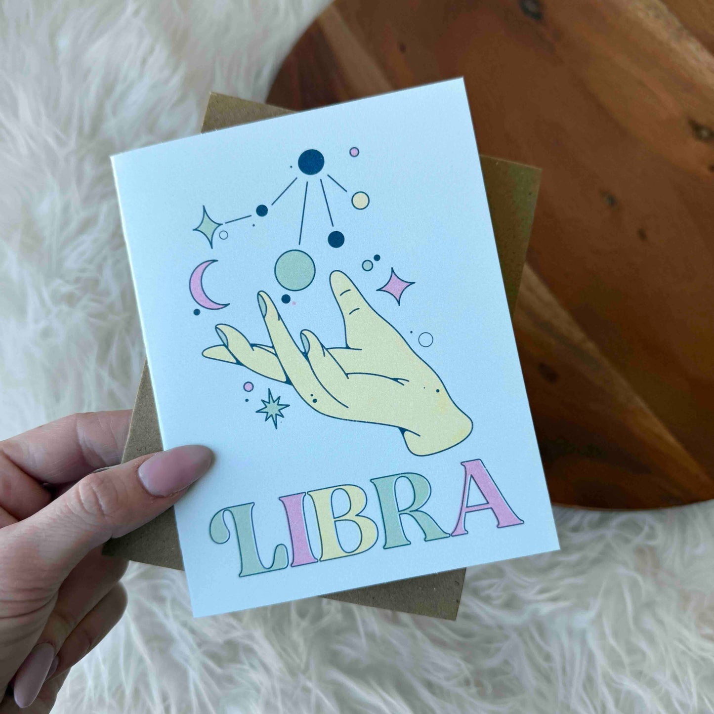 Libra Zodiac Greeting Card