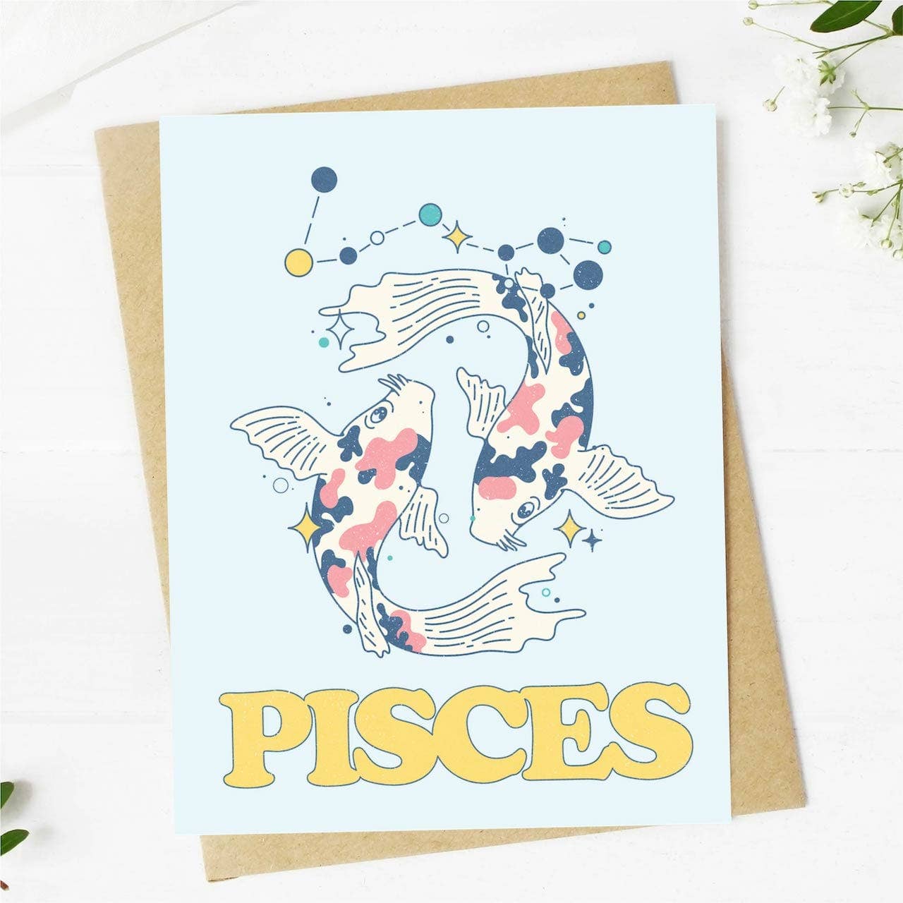 Pisces Zodiac Greeting Card
