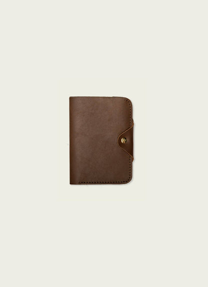 Leather Snap Passport Travel Wallet
