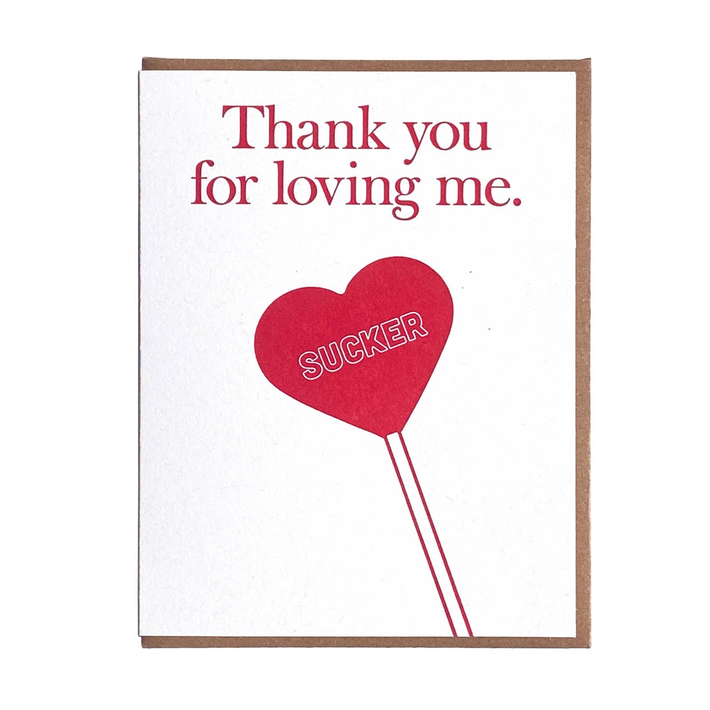 Love Sucker Greeting Card