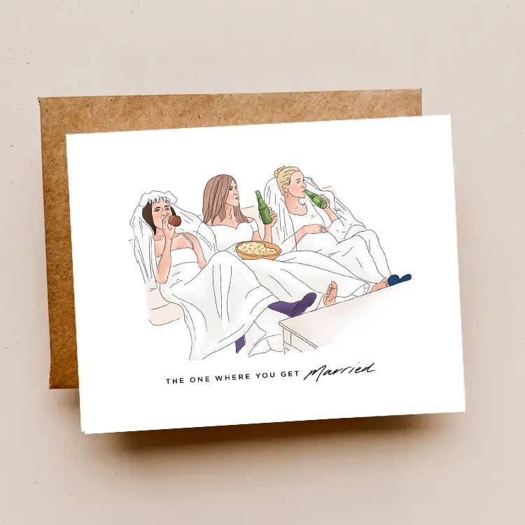 Friends The one where you get married Wedding Card