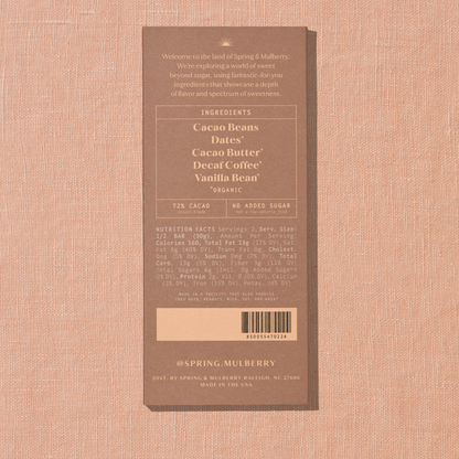 Coffee Date-Sweetened Dark Chocolate