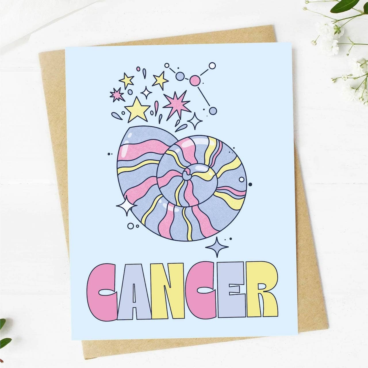 Cancer Zodiac Greeting Card