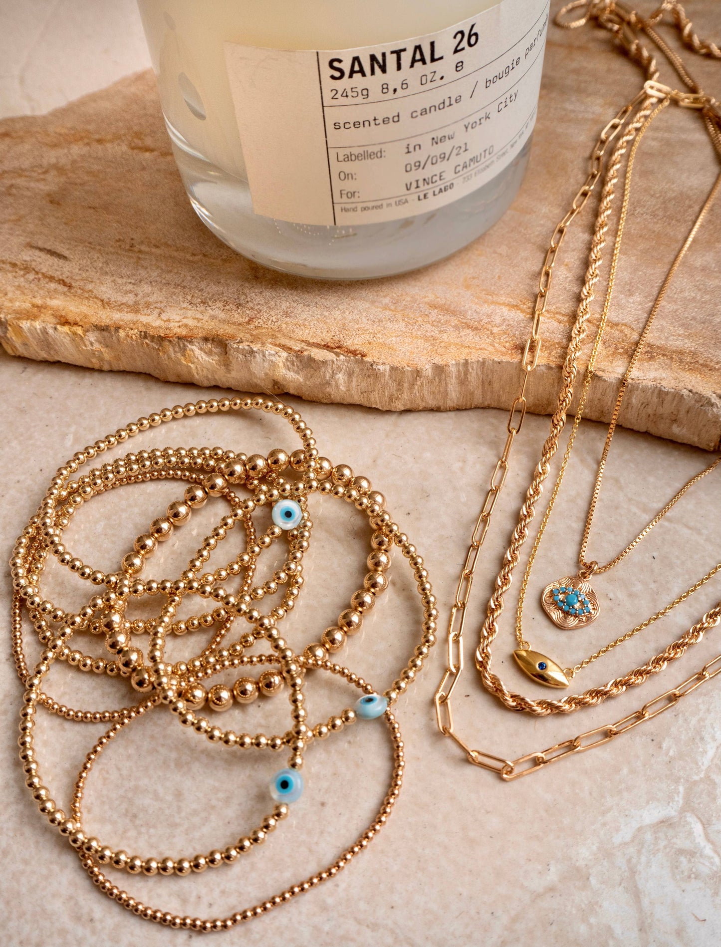EVIL EYE BEAD BRACELET