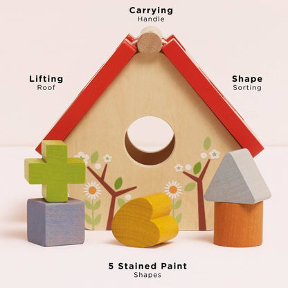 Woodland Bird House Shape Sorter