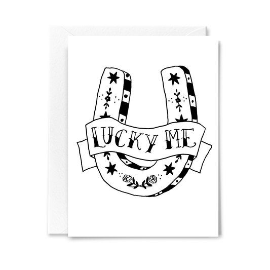 Lucky Me Tattoo Card