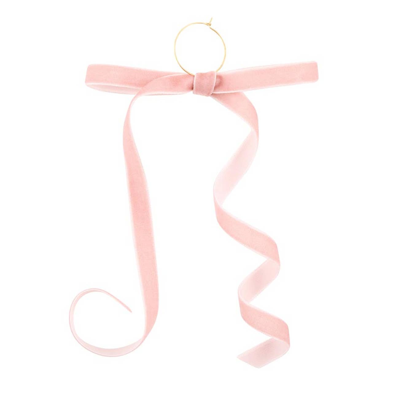 Velvet Bow Wine Charms - Blush