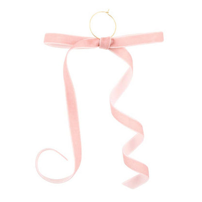 Velvet Bow Wine Charms - Blush