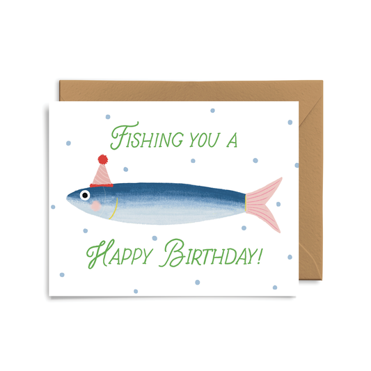 Fishing You a Happy Birthday Card