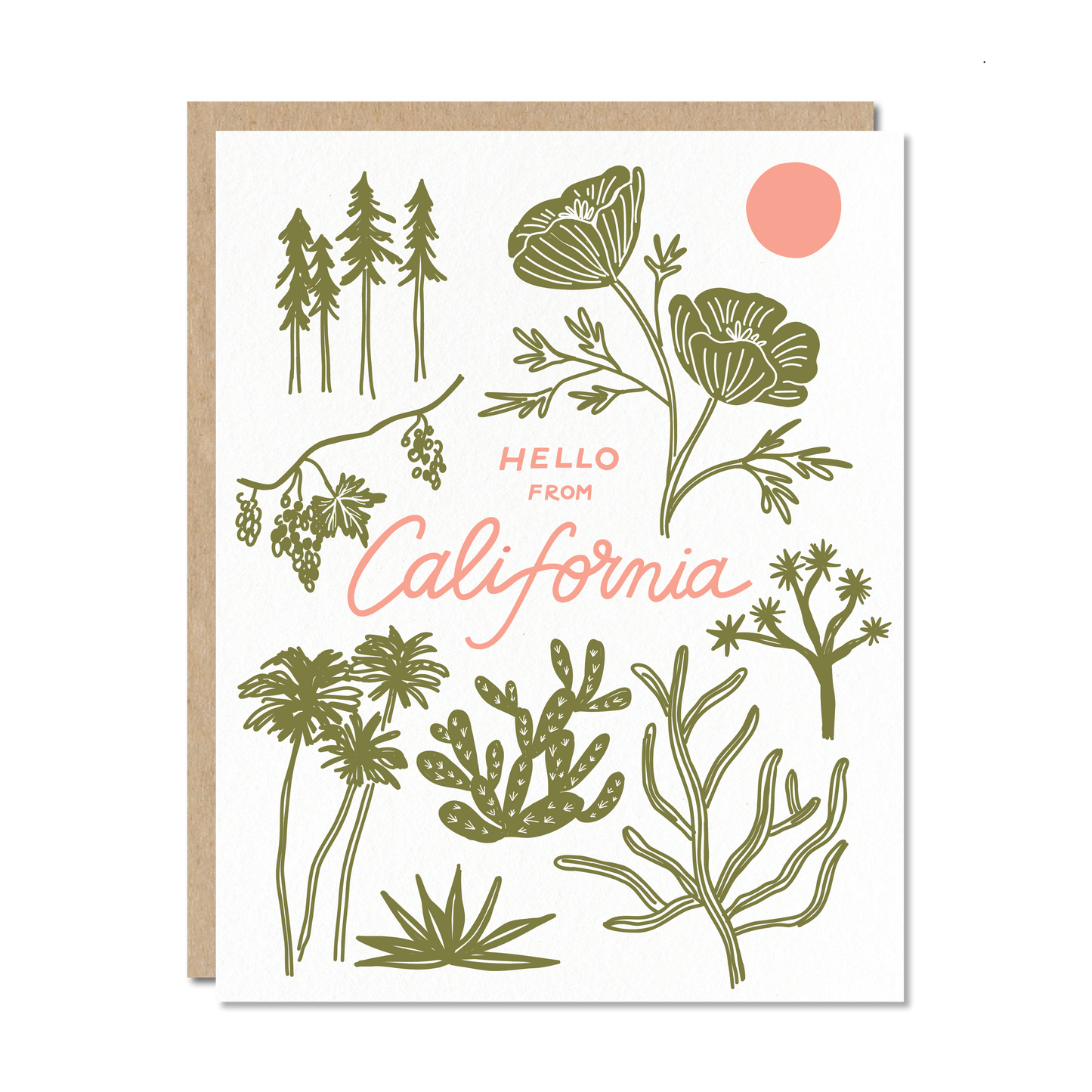 Hello from California - Everyday Greeting Card
