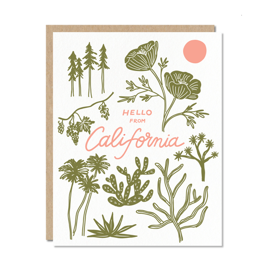 Hello from California - Everyday Greeting Card
