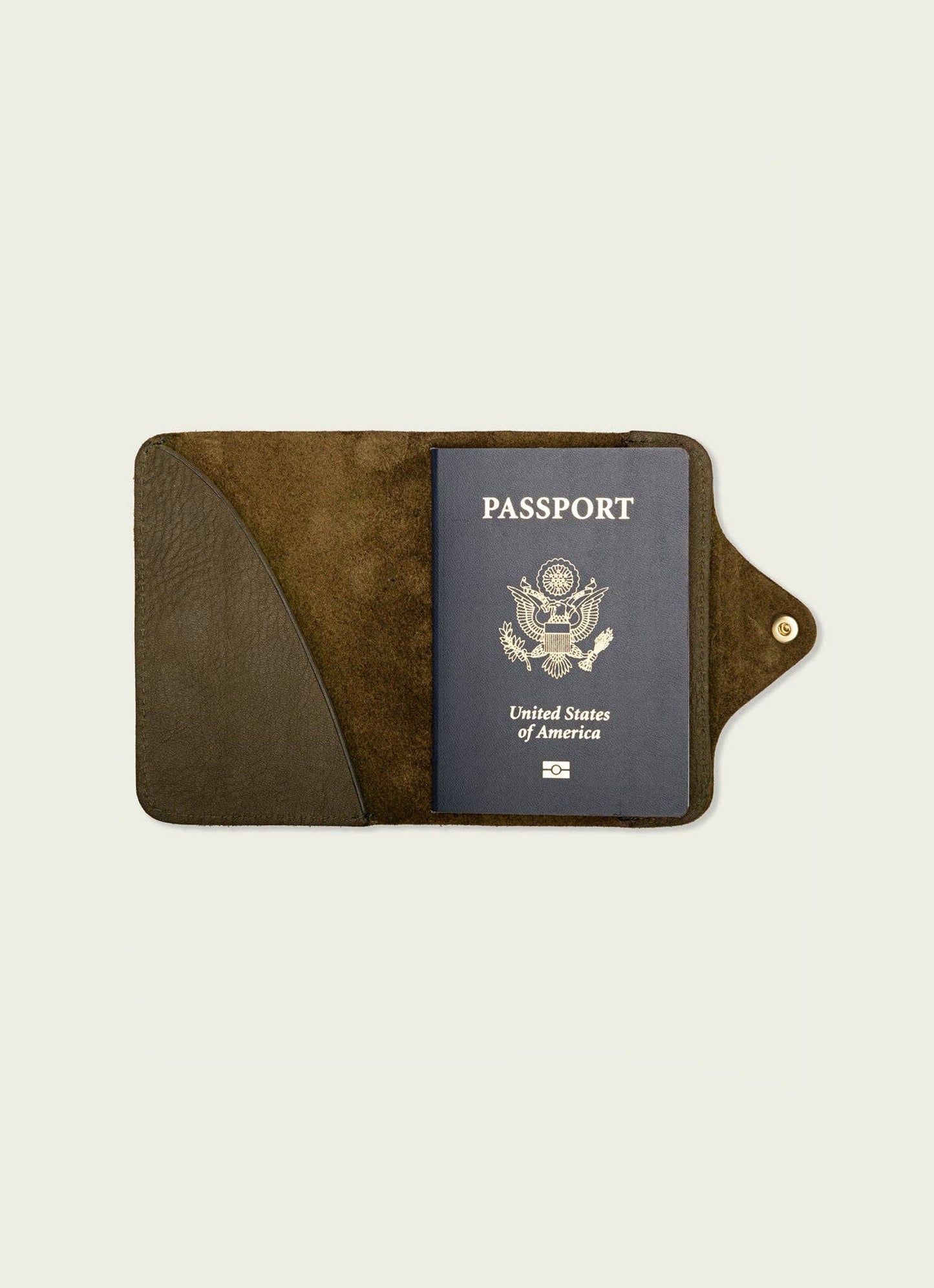 Leather Snap Passport Travel Wallet