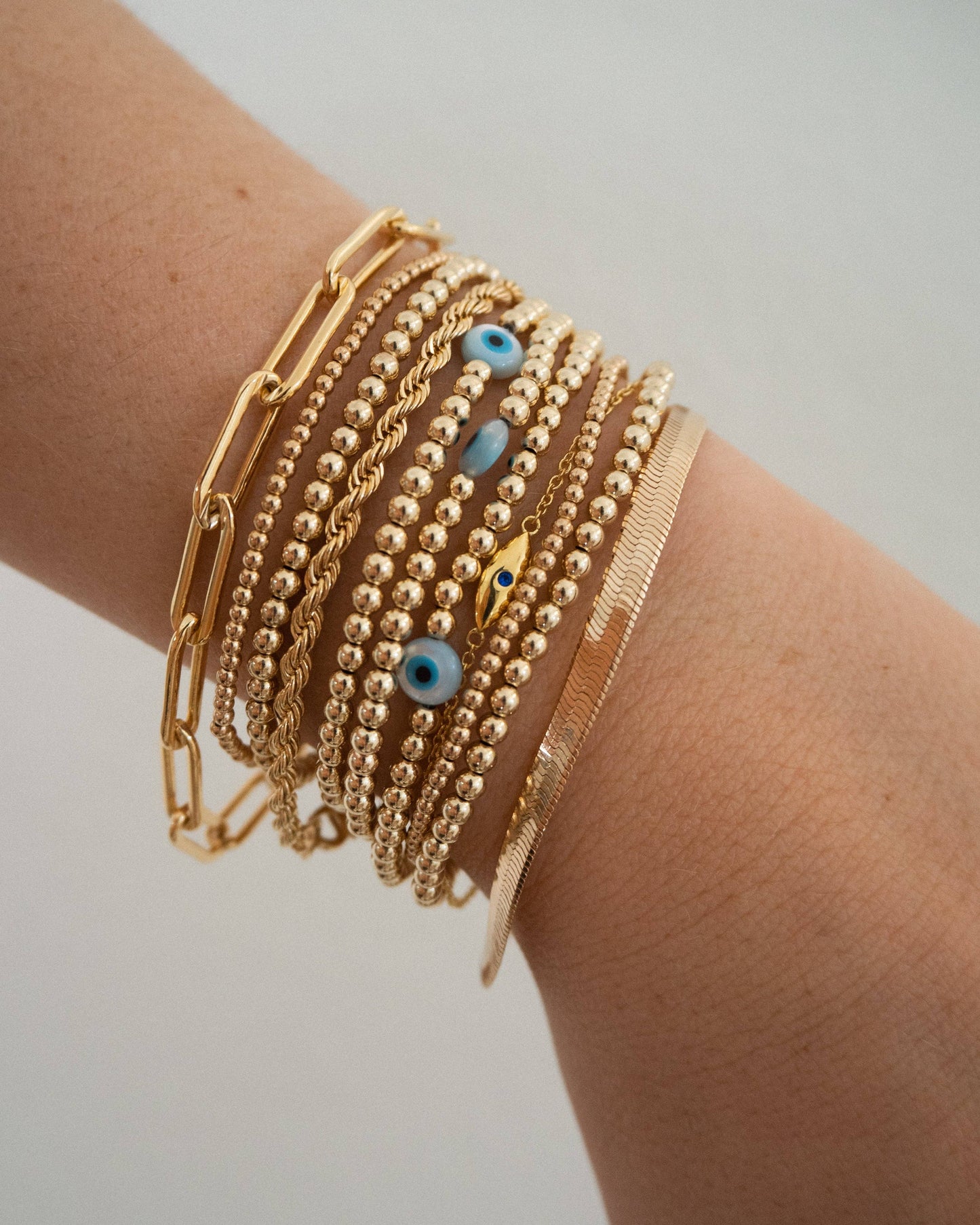 EVIL EYE BEAD BRACELET