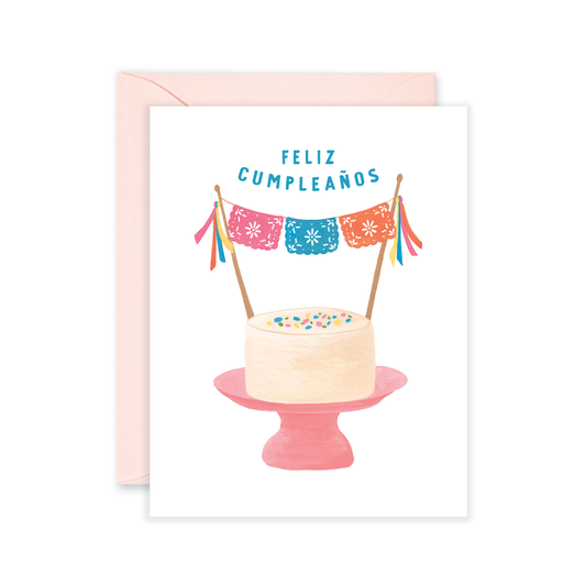 Feliz Cumpleanos Cake Card