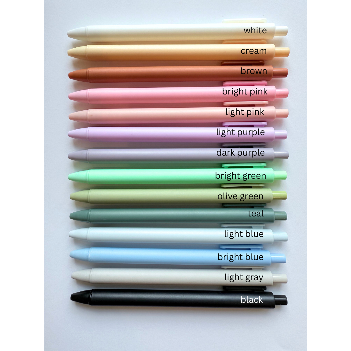 Pens-multiple colors