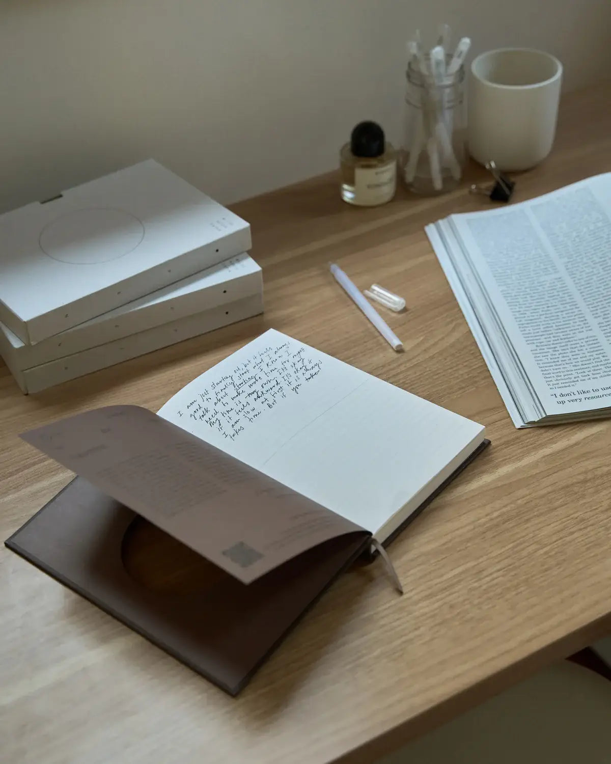 Open Journal in Brown (Wilde)