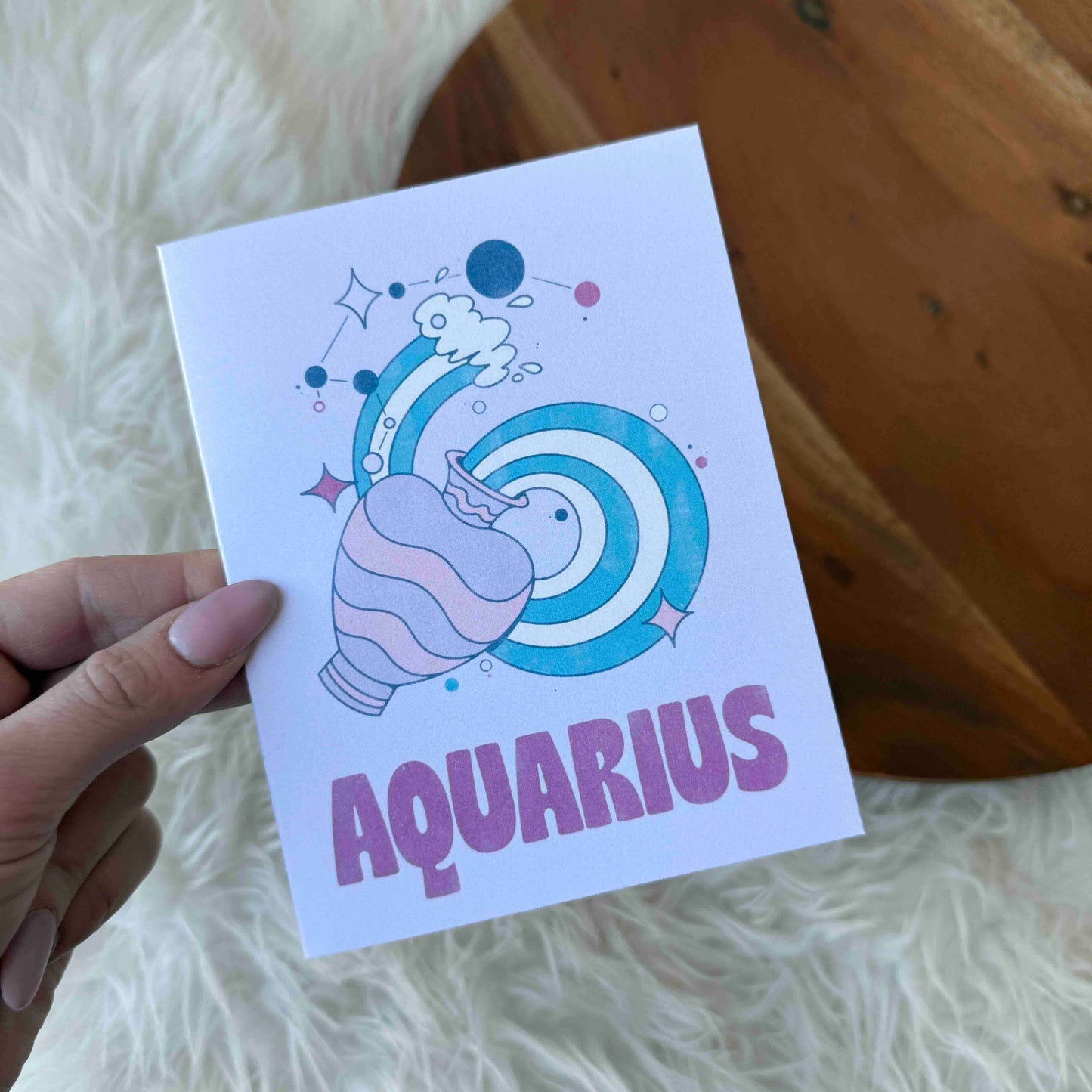 Aquarius Zodiac Greeting Card