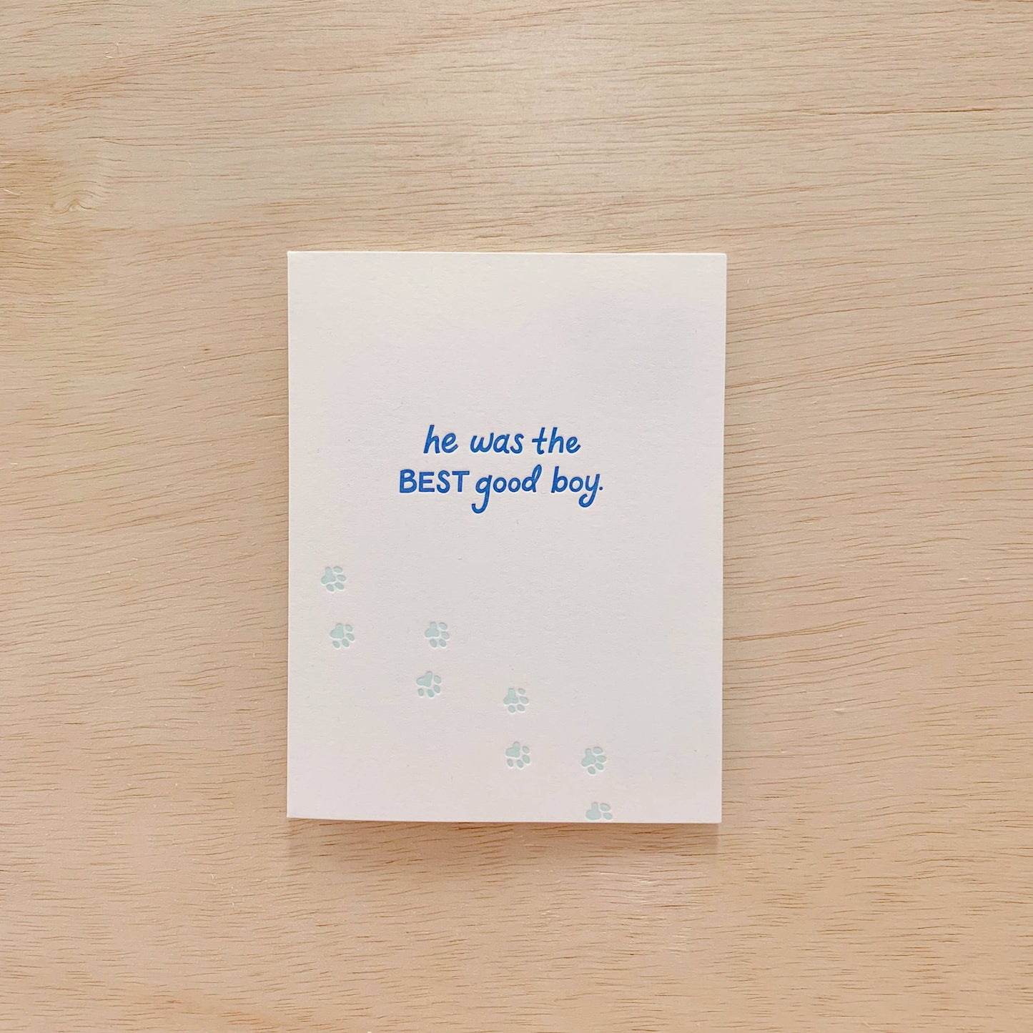 Best Good Boy - Pet Loss Hard Times Sympathy Card