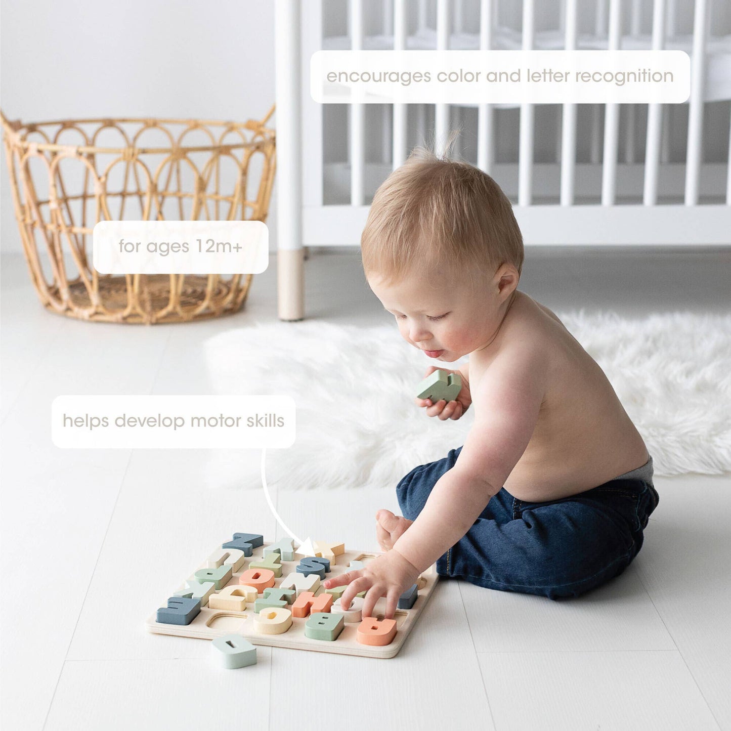 Wooden Alphabet Puzzle Toy