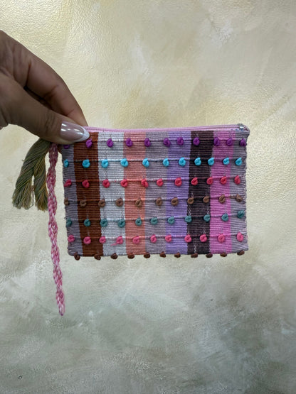 Handmade Dotted Coin Purse