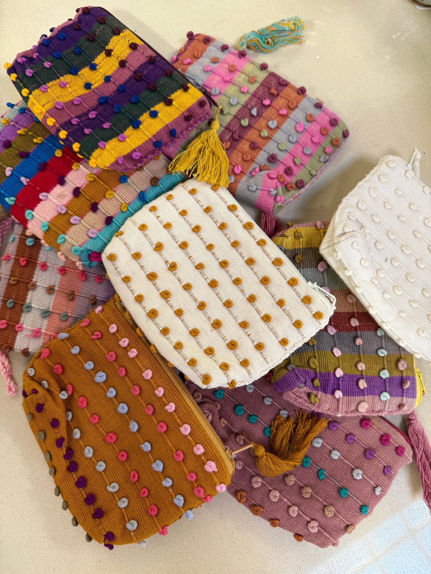 Handmade Dotted Coin Purse