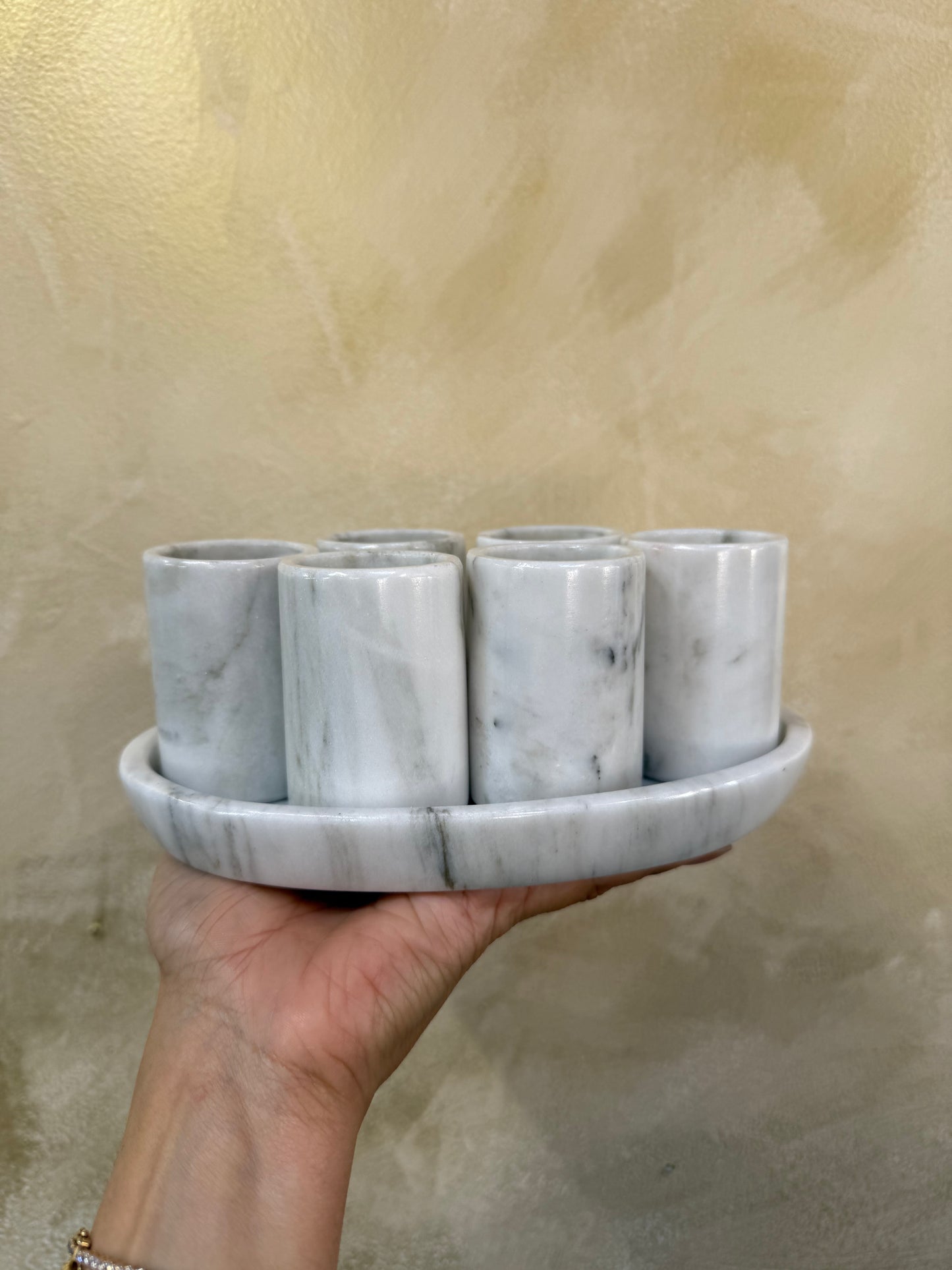 Marble Shot Glass Set (Tequileros)