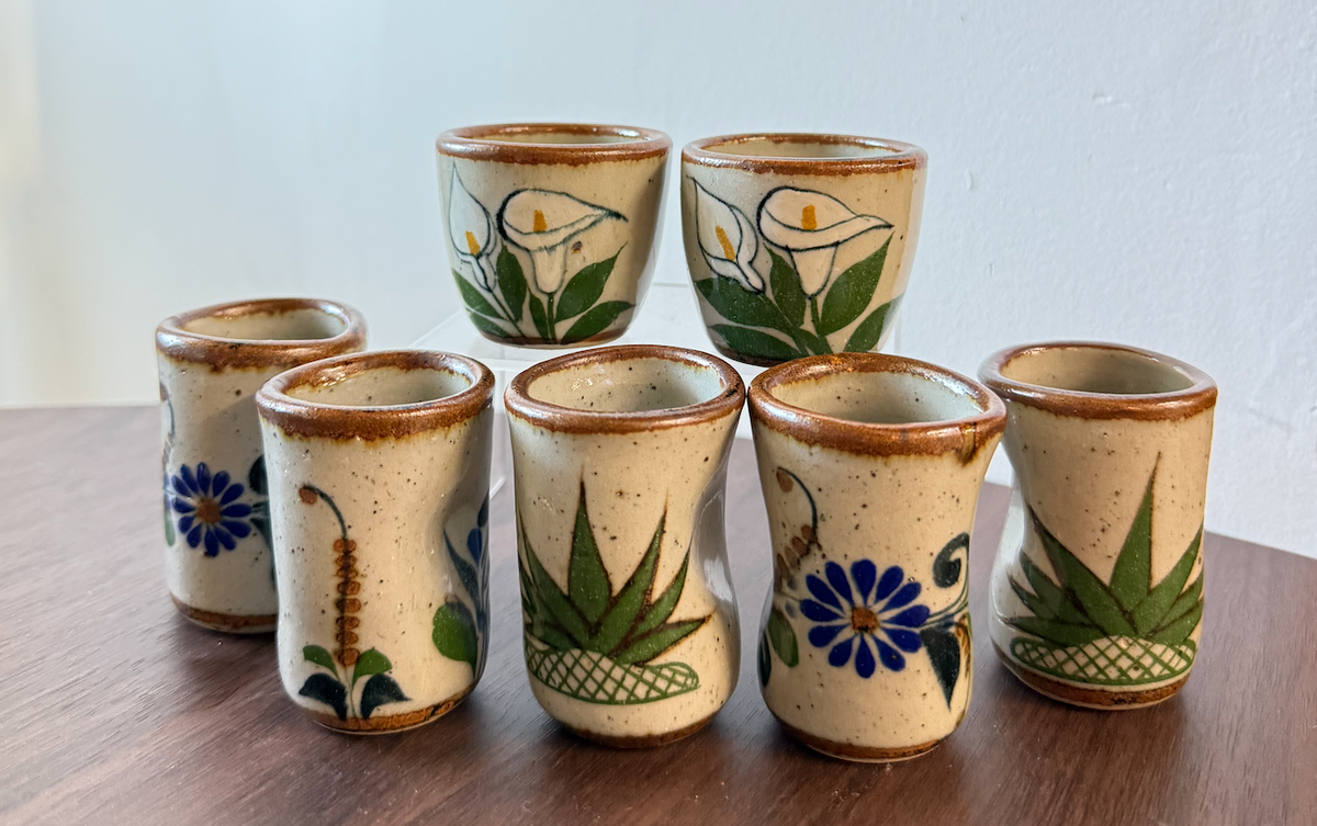 Ceramic Hand Painted Shot Glass
