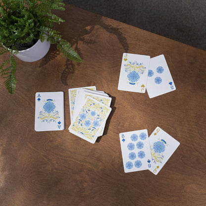 Caterpillar Floral Playing Cards