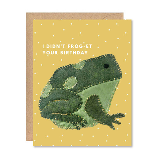 Frog Birthday Card