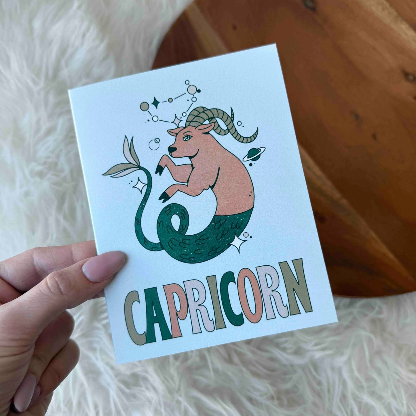 Capricorn Zodiac Greeting Card