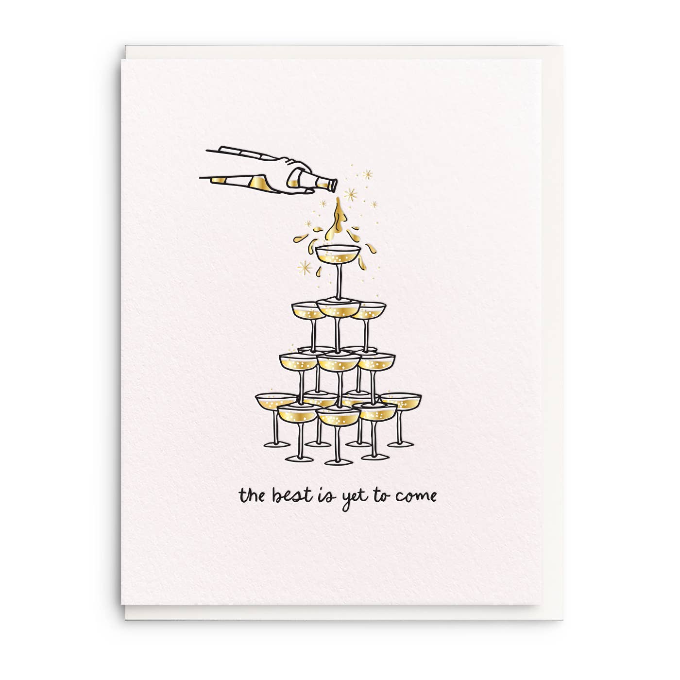 Champagne Tower the best is yet to come Card