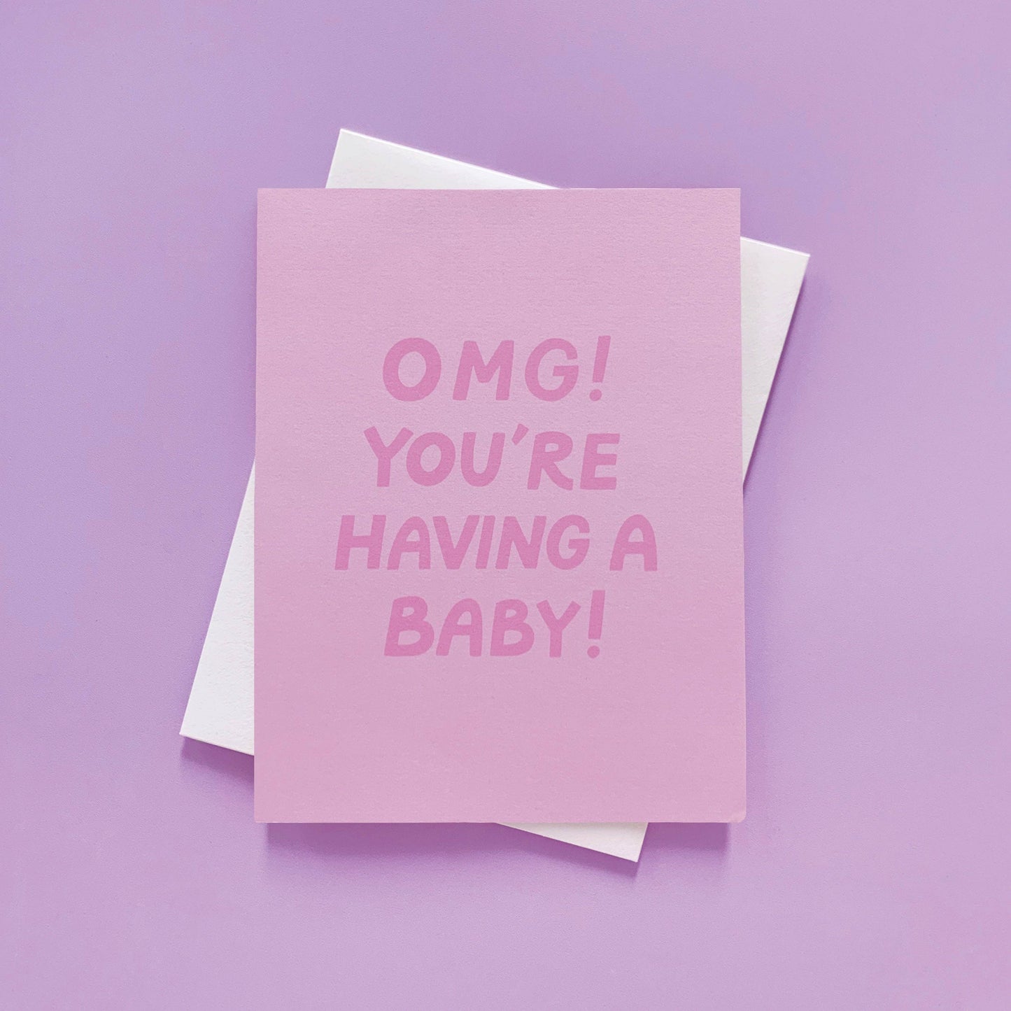 OMG Baby - Baby Shower Card
