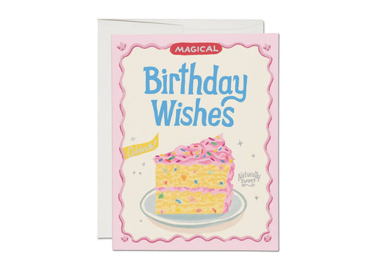 Magical Birthday Wishes Cake Greeting Card