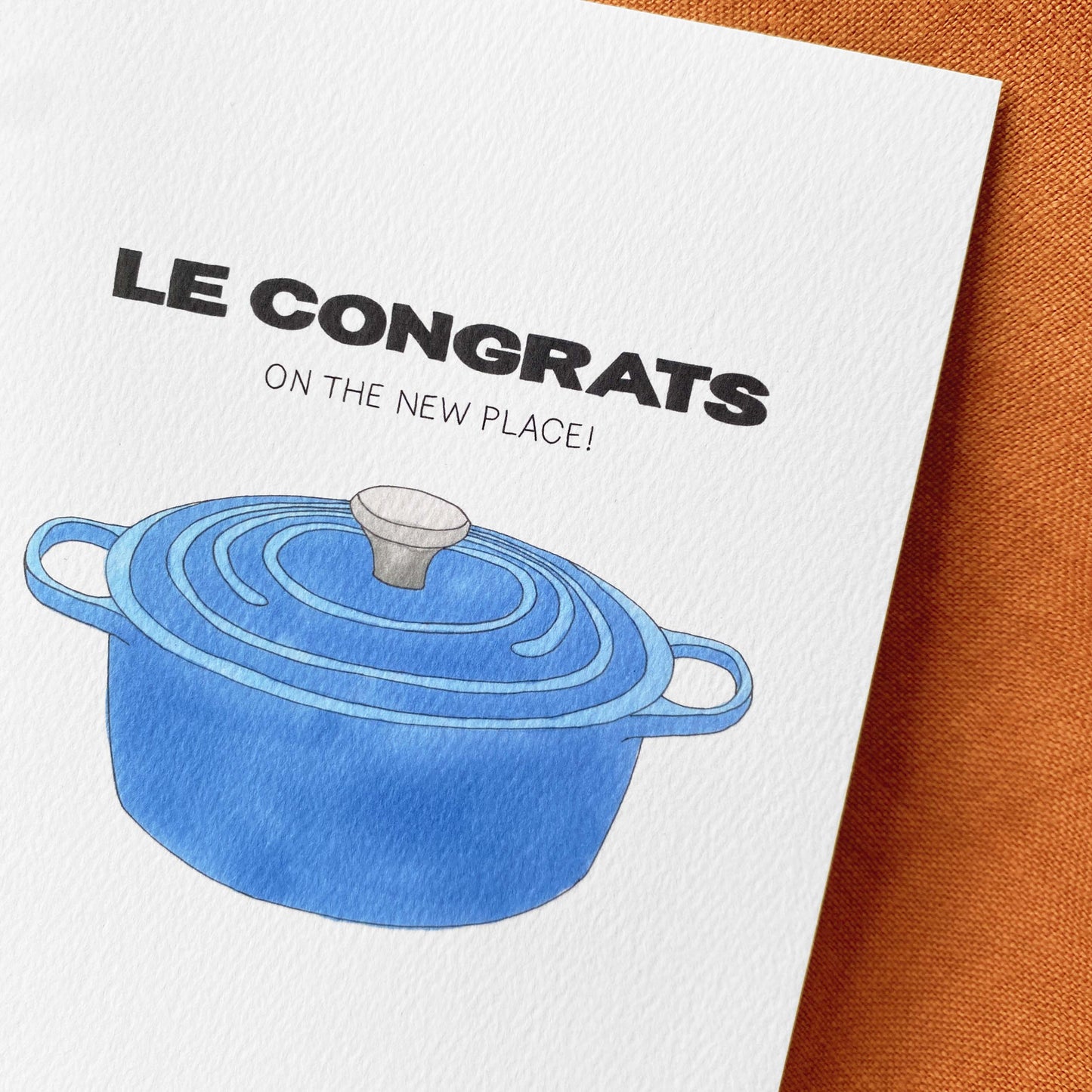 Le Congrats Illustrated Housewarming New Home Greeting Card