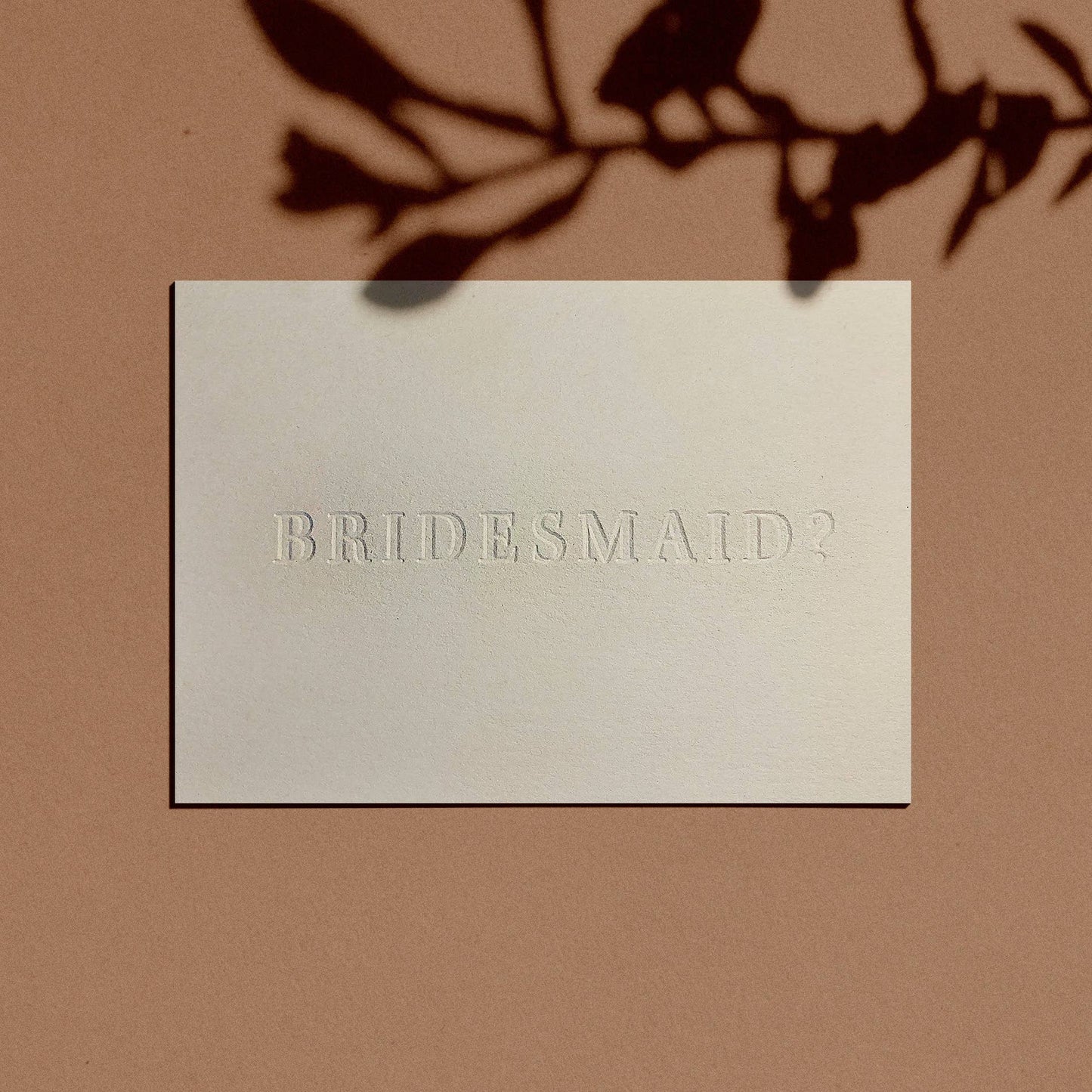 Flower Girl? Letterpress Proposal Card