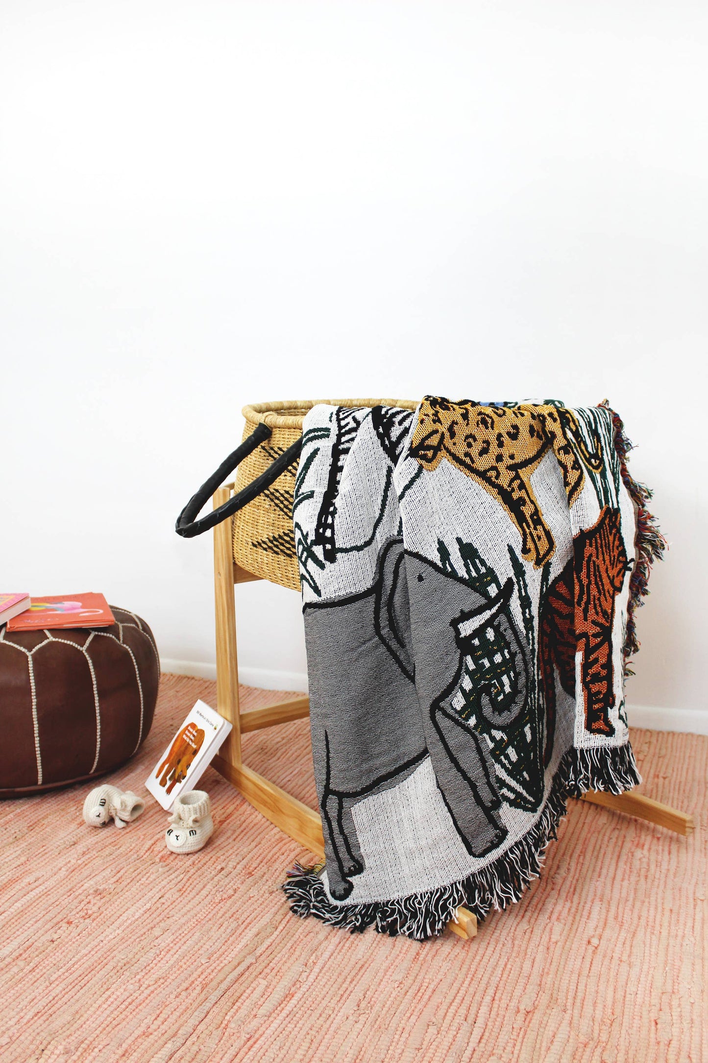 Into The Jungle Mini Tapestry Blanket